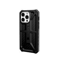 Чехол-накладка UAG Monarch для iPhone 13 Pro, поликарбонат, черный карбон - 1