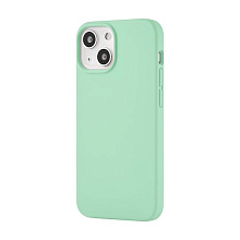 Чехол-накладка uBear Touch Mag Case для iPhone 13 mini, силикон, светло-зеленый - 1