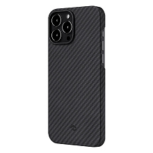 Чехол-накладка Pitaka MagEZ Case 2 для iPhone 13 Pro, арамид (кевлар), черный/серый - 0