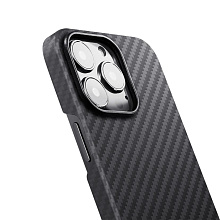 Чехол-накладка Pitaka MagEZ Case 2 для iPhone 13 Pro, арамид (кевлар), черный/серый - 3