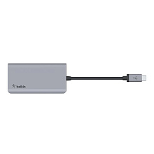 Адаптер мультипортовый Belkin Multiport Adapter 4 в 1, серый - 2