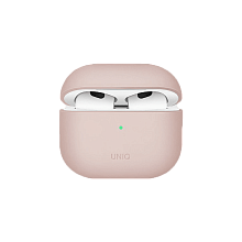 Чехол Uniq Lino розовый, для AirPods 3 - 0