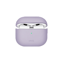 Чехол Uniq Lino лавандовый, для AirPods 3 - 0