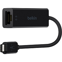 Адаптер Belkin USB-C to Gigabit Ethernet, черный - 0