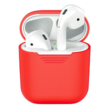 Силиконовый чехол Deppa для AirPods, красный - 0