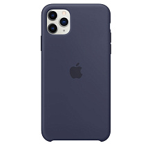 Чехол-накладка Apple Silicone Case для iPhone 11 Pro Max, силикон, полночный синий - 1