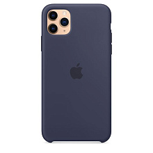 Чехол-накладка Apple Silicone Case для iPhone 11 Pro Max, силикон, полночный синий - 3