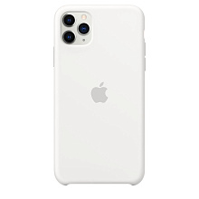 Чехол-накладка Apple Silicone Case для iPhone 11 Pro Max, силикон, белый - 1