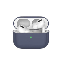 Силиконовый чехол Deppa для AirPods Pro, цвет: синий - 0