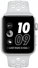 Apple Watch Nike+ (MQ192RU/A) - 42 мм, серебристый алюминий, спортивный ремешок Nike цвета «чистая платина/белый» - 1