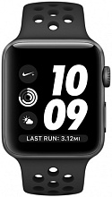 Apple Watch Nike+ (MQ182RU/A) - 42 мм, алюминий «серый космос», спортивный ремешок Nike цвета «антрацитовый/чёрный» - 1