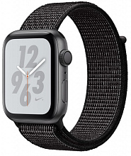 Apple Watch Nike+ Series 4 GPS (MU7G2RU/A) - 40 мм, алюминий «серый космос», спортивный браслет Nike чёрного цвета - 0