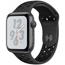 Apple Watch Nike+ Series 4 GPS (MU6J2RU/A) - 40 мм, алюминий «серый космос», спортивный ремешок Nike цвета «антрацитовый/чёрный» - 0