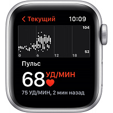 Apple Watch SE GPS 40mm (корпус - серебристый, спортивный ремешок цвета синий омут) - 3