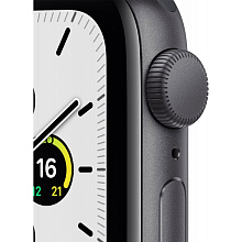 Apple Watch SE GPS 40mm (корпус - серый космос, спортивный ремешок черного цвета) - 1