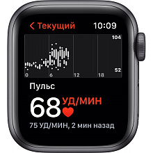 Apple Watch SE GPS 40mm (корпус - серый космос, спортивный ремешок черного цвета) - 3