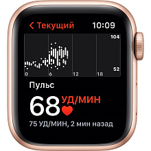 Apple Watch SE GPS 40mm (корпус - золотой, спортивный ремешок цвета сияющая звезда) - 3