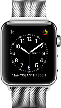 Apple Watch Series 2 (MNP62RU/A) - 38 мм, нержавеющая сталь, миланский сетчатый браслет - 1