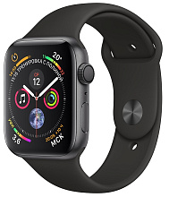 Apple Watch Series 4 (MU672RU/A) - 40 мм, алюминий «серый космос», спортивный браслет черного цвета - 0