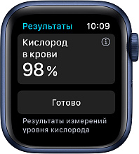 Apple Watch Series 6 GPS, 40 mm, алюминий темно-синий, спортивный ремешок цвета «тёмный ультрамарин» - 2