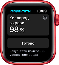 Apple Watch Series 6 GPS, 40mm, алюминий красный, спортивный ремешок красного цвета - 2