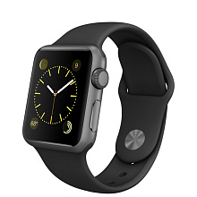 Apple Watch Sport (MJ3T2RU/A) - 42 мм, алюминий «серый космос», черный спортивный ремешок - 1