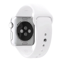 Apple Watch Sport (MJ2T2) - 38 мм, серебристый алюминий, белый спортивный ремешок - 2