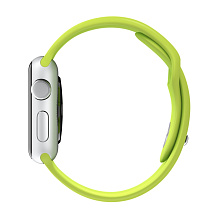 Apple Watch Sport - 42 мм, серебристый алюминий, зелёный спортивный ремешок - 2