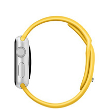 Apple Watch Sport (MMF02) - 38 мм, серебристый алюминий, жёлтый спортивный ремешок - 1