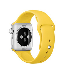 Apple Watch Sport (MMF02) - 38 мм, серебристый алюминий, жёлтый спортивный ремешок - 2