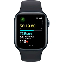 Apple Watch SE 2023 GPS  (корпус - темная ночь, 40mm ремешок Sport Band темная ночь, размер S/M) - 2