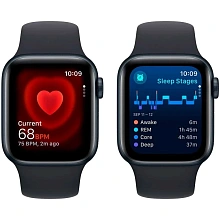 Apple Watch SE 2023 GPS  (корпус - темная ночь, 40mm ремешок Sport Band темная ночь, размер S/M) - 3