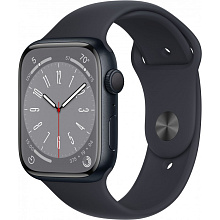 Apple Watch Series 8 GPS 45mm, спортивный ремешок цвета тёмная ночь, IP6X) - 0