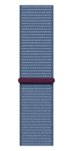 Apple Watch SE 2023 GPS  (корпус - серебристый, 44mm ремешок Sport Loop зимний синий) - 2