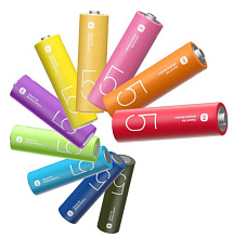 Батарейка Xiaomi AA Rainbow Batteries (10шт), 1,5В - 1