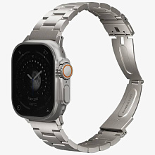 Ремешок Uniq OSTA Steel Strap with Self-Adjustable Links для Apple Watch 49mm 49mm, Нержавеющая сталь, серебристый - 1