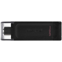 Флэш память Kingston DataTraveler 70, 128GB, черный - 0