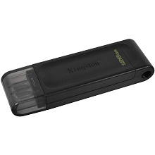 Флэш память Kingston DataTraveler 70, 128GB, черный - 1