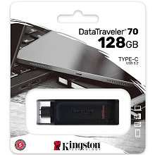 Флэш память Kingston DataTraveler 70, 128GB, черный - 2