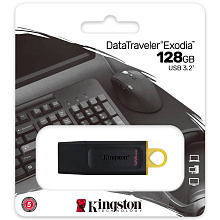 Флэш память Kingston DataTraveler Exodia, 128GB, черный - 2
