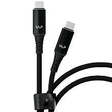 Кабель VLP Thunder USB-C / USB-C, A, 240Вт  1м, черный - 0