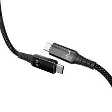 Кабель VLP Thunder USB-C / USB-C, A, 240Вт  1м, черный - 1