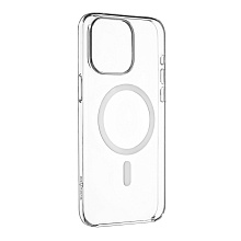 Чехол-накладка Asynora Mag Clear Case для iPhone 15 Pro, полиуретан, прозрачный - 2