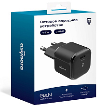 Зарядное устройство сетевое Asynora GAN PD 45W, 45Вт, черный - 1