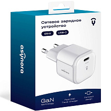 Зарядное устройство сетевое Asynora GAN PD 65W, 65Вт, белый - 1