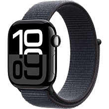 Apple Watch Series 10  (корпус - черный, 42mm ремешок Sport Loop чернила, размер One Size) - 0