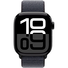 Apple Watch Series 10  (корпус - черный, 42mm ремешок Sport Loop чернила) - 1