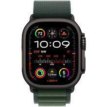 Apple Watch Ultra 2 GPS + Cellular 49mm (корпус - черный титан, ремешок Alpine Loop темно-зеленый, IP6X) - 1