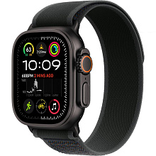 Apple Watch Ultra 2 GPS + Cellular 49mm (корпус - черный титан, ремешок Trail Loop черный, IP6X) - 0