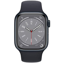 Apple Watch Series 8 GPS 45mm (корпус - темная ночь, спортивный ремешок цвета тёмная ночь, IP6X) - 1